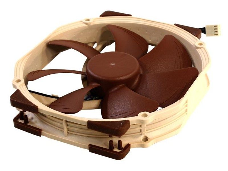 Кулер для корпуса/ Case Cooler Noctua NF-A15 PWM (140x150x25mm, 4-pin PWM, 67.98CFM, 19.2dBA, 1200RPM, Beige/Brown)