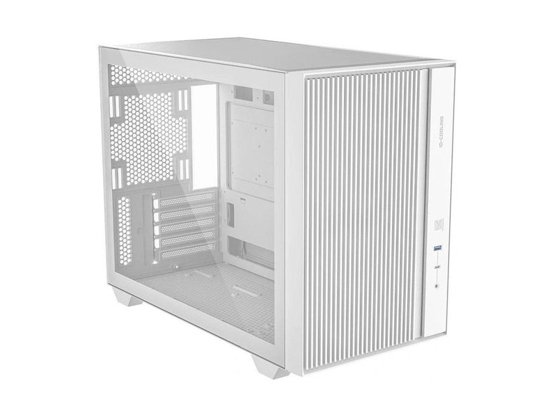 Case ID-Cooling FLOW 500 White mATX/ win TG/ no fan/ Gen2 Type C/ CPU 180mm/ GPU 403mm/ no PSU