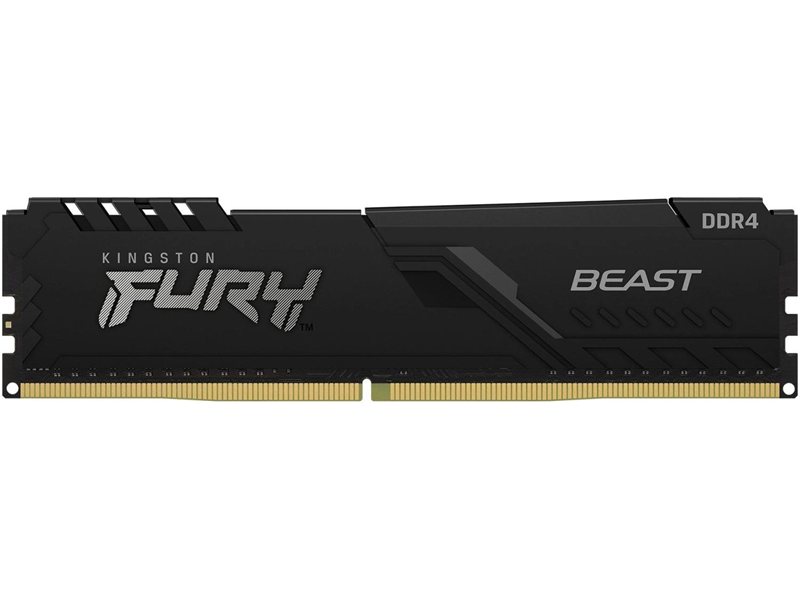 Память DDR4 8GB 3200MHz Kingston KF432C16BB/8WP Fury Beast Black RTL Gaming PC4-25600 CL16 DIMM UDIMM 288-pin 1.35В single rank с радиатором Ret