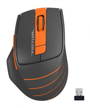Мышь A4Tech Fstyler FG30 серый/оранжевый оптическая 2000dpi беспров. USB 6but (FG30 ORANGE)