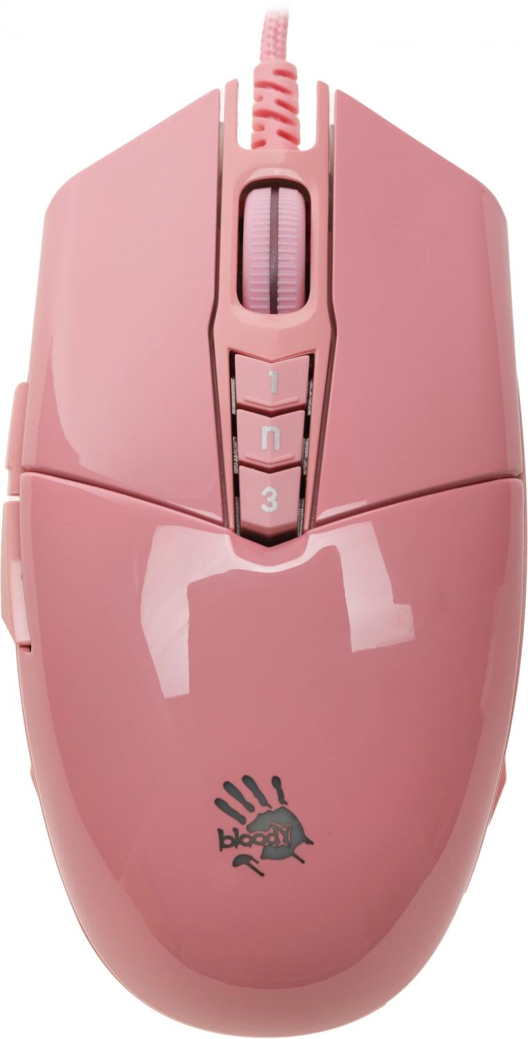 Мышь A4Tech Bloody P91s розовый оптическая 8000dpi USB 8but (P91S PINK ACTIVATED)