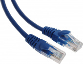 Патч-корд Cablexpert PP12-1M/B 1000Гбит/с UTP 4 пары cat.5E CCA molded 1м синий RJ-45 (m)-RJ-45 (m)