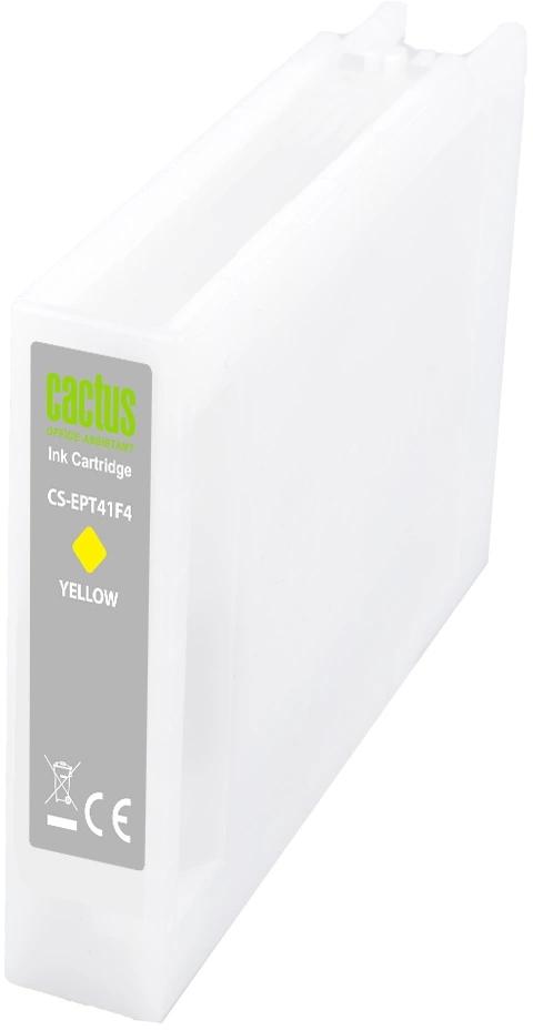 Картридж струйный Cactus CS-EPT41F4 T41F4 желт.пигм. (350мл) для Epson SureColor SC-T5400M/SC-T3405/SC-T5405 с чипом