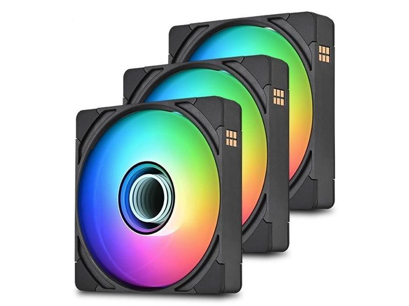 Вентилятор для корпуса Thermaltake CT140 EX Infinity ARGB 140х140x25 черный 4-pin 29.2дБ (упак.:3шт) (CL-F242-PL14SW-A) Ret