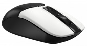 Мышь A4Tech Fstyler FB12 белый/черный оптическая 1200dpi беспров. BT/Radio USB 3but (FB12 PANDA)