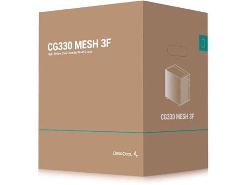 Корпус Deepcool CG330 Mesh 3F черный без БП mATX 10x120mm 5x140mm 1xUSB2.0 1xUSB3.0 audio bott PSU