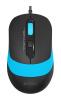 Мышь A4Tech Fstyler FM10 черный/синий оптическая 1600dpi USB 4but (FM10 BLUE)