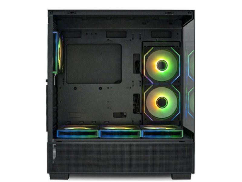 XASTRA Корпус Q500 6ARGB-C10-UC Black ATX/Aquarium/Screewless/ 6x120mm ARGB PWM FM fans/Argb+PWM HUB 10port/ Type-C/ Q500-6FM12A-C10-UC