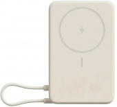 Мобильный аккумулятор Xiaomi Magnetic BHR08PBGL 10000mAh QC3.0/PD3.0 33W 3A USB-C беспров.зар. бежевый
