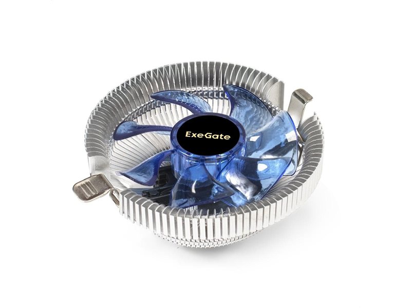 Exegate EX286146RUS Кулер ExeGate Wizard EE91-BLUE (Al, LGA775/1150/1151/1155/1156/1200/AM2/AM2+/AM3/AM3+/AM4/FM1/FM2/754/939/940, TDP 75W, Fan 90mm, 2200RPM, Hydro bearing, 3pin, 22db, 215г, голубая