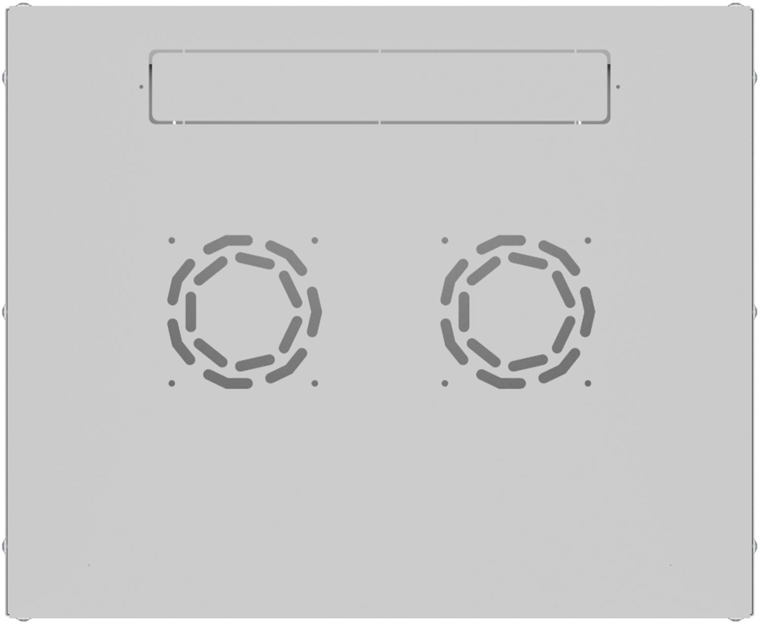 Шкаф коммутационный NTSS Lime (NTSS-WL6U5545GS) настенный 6U 550x450мм пер.дв.стекл несъемн.бок.пан. 30кг серый 370мм 9.6кг 110град. 370мм IP20 укомплектованный