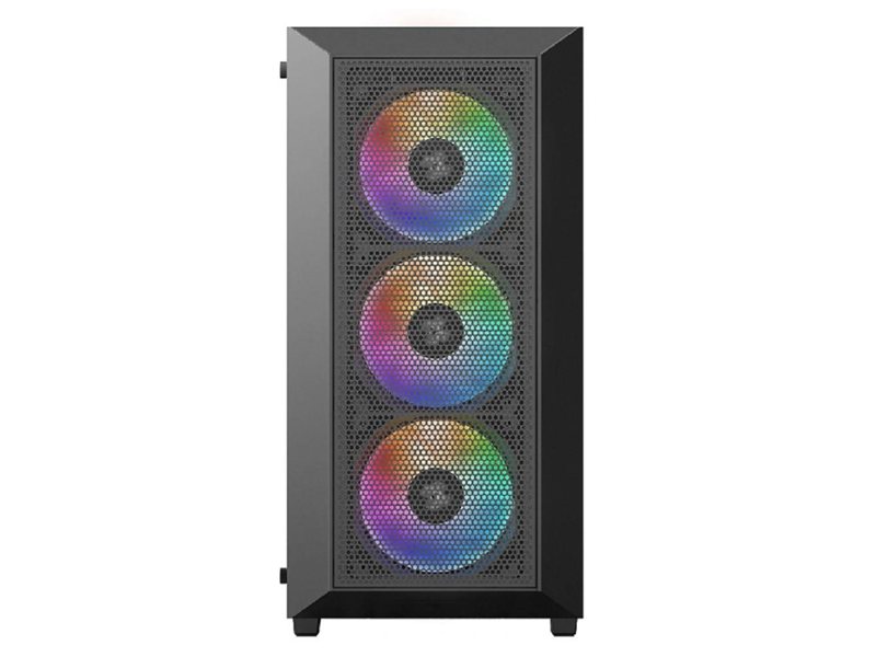XASTRA Корпус A406 4ARGB Black ATX/Mesh/ tempered glass / 4x120mm ARGB PWM fans/ A406-4FC12A