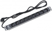 Блок распределения питания Cabeus PDU-9P-2EU гор.размещ. 9xSchuko 16A Schuko 2м