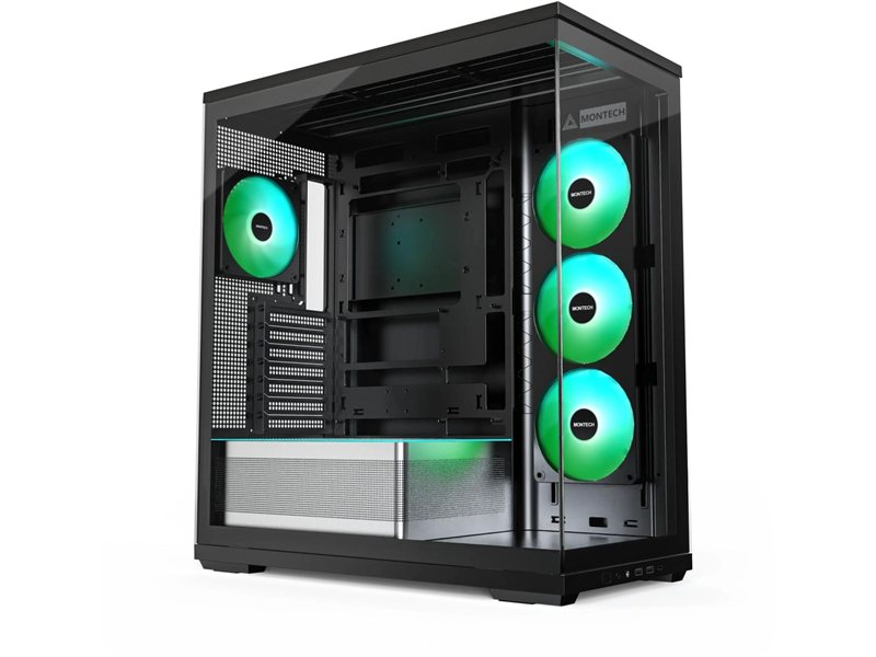 Корпус Montech TG3 черный без БП ATX 8x120mm 4x140mm 2xUSB3.0 audio bott PSU