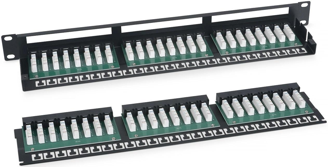 Патч-панель Cabeus PLHD-48-CAT.5E-DUAL 19" 1U 48xRJ45 кат.5E UTP