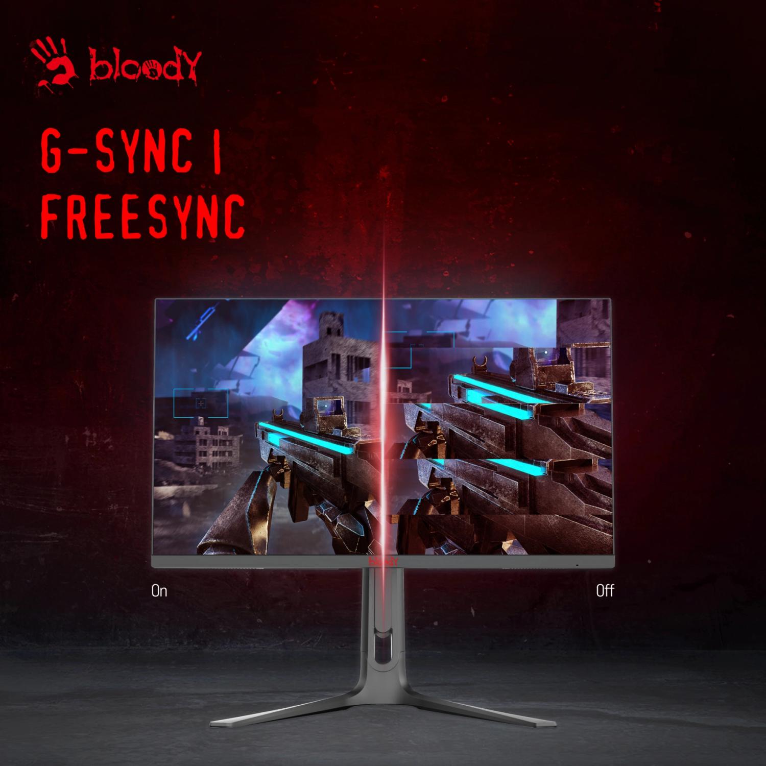 Монитор Bloody 27" MN272U черный IPS LED 1ms 16:9 HDMI M/M матовая HAS 400cd 178гр/178гр 3840x2160 160Hz G-Sync FreeSync DP 4K 6.5кг
