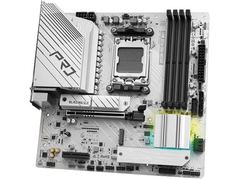 Материнская плата Asrock B850M Pro Plus WiFi Socket AM5 AMD B850 4xDDR5 mATX AC`97 8ch(7.1) 2.5Gg RAID+HDMI+DP