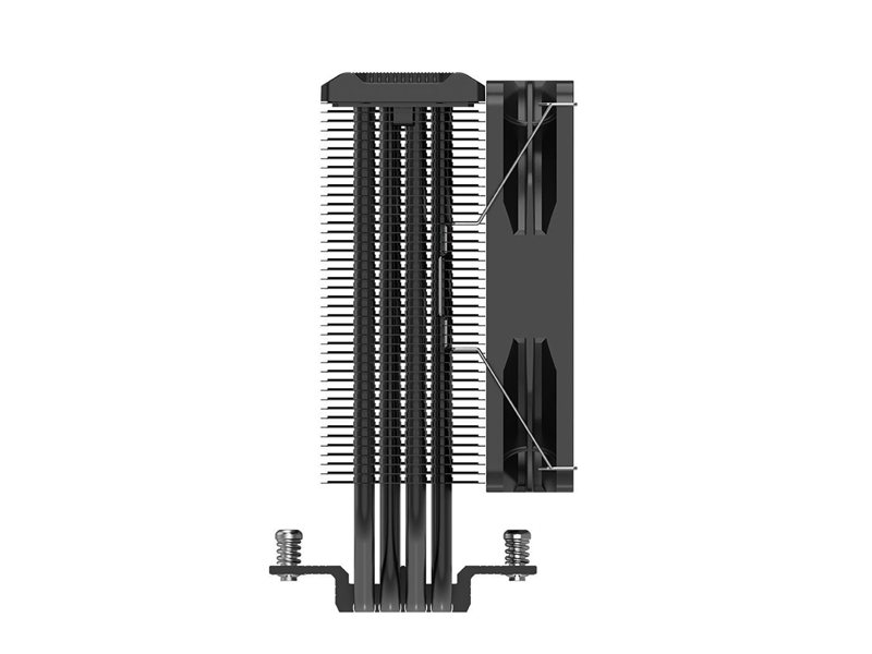 Кулер для процессора/ CPU Cooler PCCooler PALADIN EX400 (180W, 4-pin PWM, 157mm, Al/Cu, 4x6mm, 1x120mm, 73.6CFM, 28.6dBA, 1800RPM, S: 1851/1700/1200/115X, AM5/AM4, black)