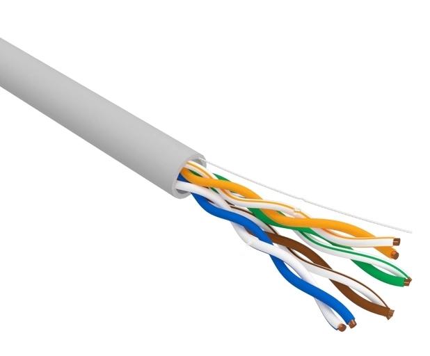 Кабель информационный PROconnect 01-0043-3-100 кат.5E UTP 4 пары 24AWG PVC внутренний 100м серый
