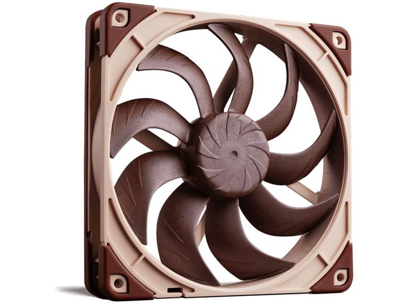 Кулер для корпуса/ Case Cooler Noctua NF-A14x25 G2 LS-PWM (140x140x25mm, 4-pin PWM, 48.03CFM, 11.4dBA, 800RPM, Beige/Brown)