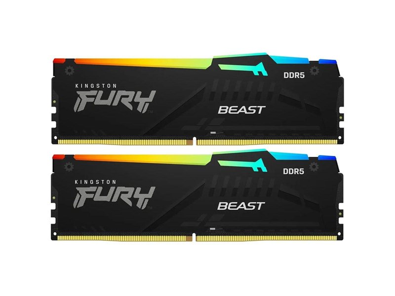 Память оперативная/ Kingston 32GB 6800MT/s DDR5 CL34 DIMM (Kit of 2) FURY Beast RGB EXPO