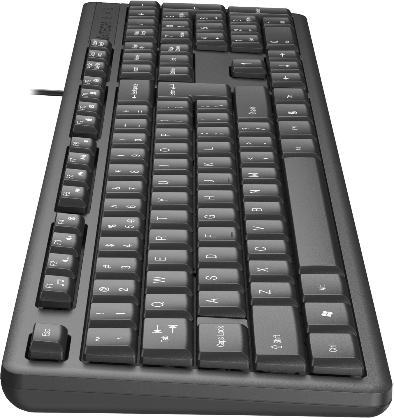 Клавиатура A4Tech KR-3 черный USB кабель 1.5м