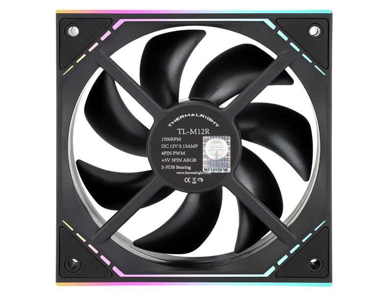 Thermalright Вентилятор TL-M12R / Reverse / ARGB / 120mm PWM / TRTLM12R