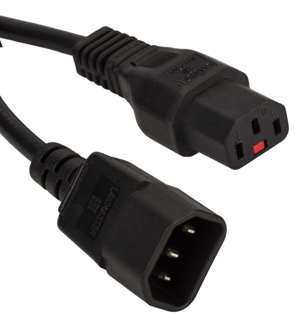 Шнур питания Lanmaster LAN-PP13/14-3.0-BK черный