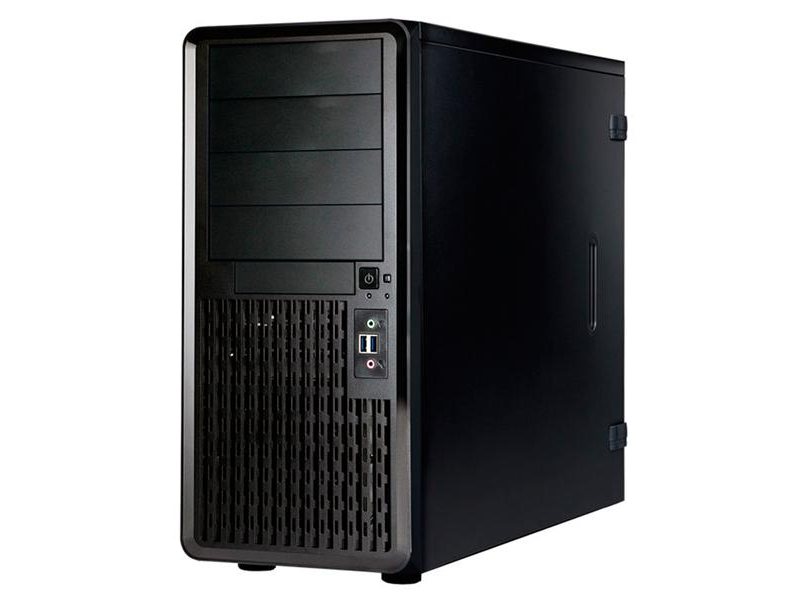 Корпус серверный Midi Tower InWin PE689 Black 650W B65E 80plus Bronze USB3.0*2+A(HD)+front fan 120mm*1+rear fan 120mm*1+ 2*2SATA+1*1SATA / holes for SL20” RACKMOUNT