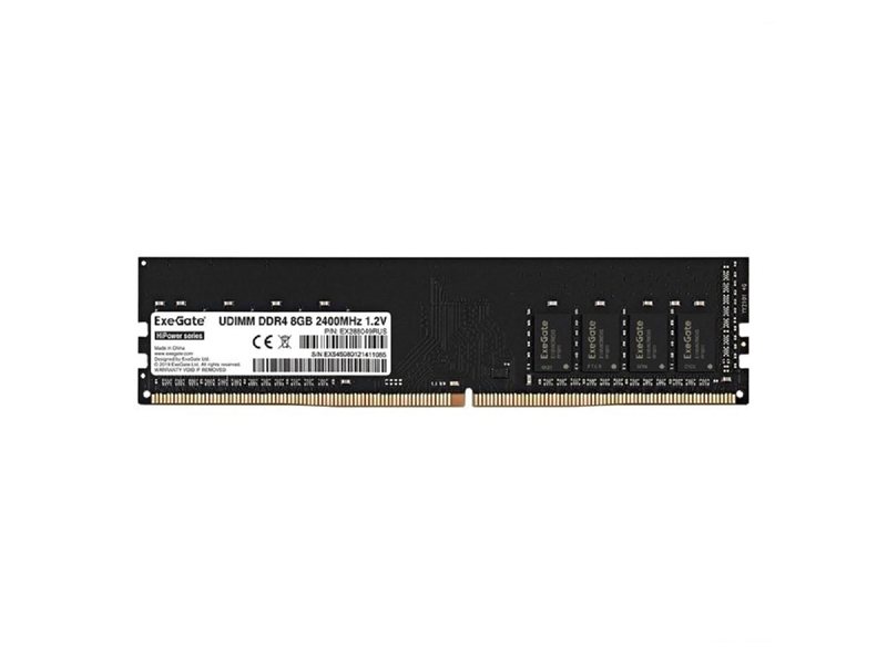 Exegate EX288049RUS Модуль памяти ExeGate HiPower DIMM DDR4 8GB <PC4-19200> 2400MHz