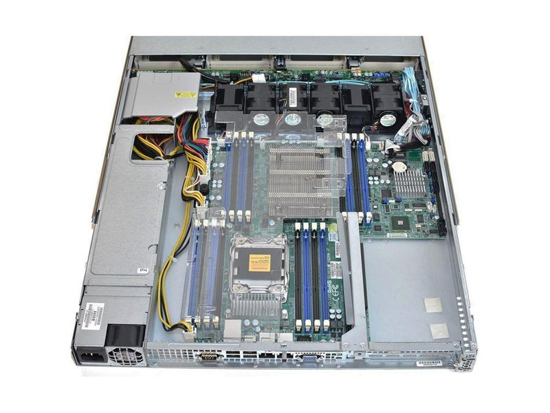 Корпус SuperMicro CSE-815TQ-563UB Black 1U SC815 U1/O W/563W