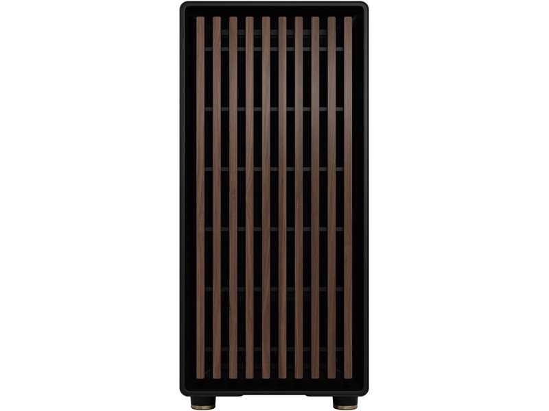 Корпус без блока питания/ Case Fractal Design North XL TG Dark Tint, Full-Tower, 3x140mm, 2xUSB-A 3.2 + 1xUSB 3.2 Type-C E-ATX, ATX, mATX, mITX Wood panel, Charcoal Black