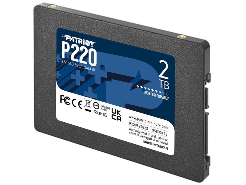 Накопитель SSD SATA 2.5" 2TB P220S2TB25 PATRIOT