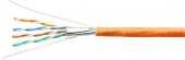 Кабель информационный Cabeus STP-4P-CAT.6A-SOLID-IN-LSZH кат.6A U/FTP 4 пары 0.55AWG LSZH внутренний 305м оранжевый