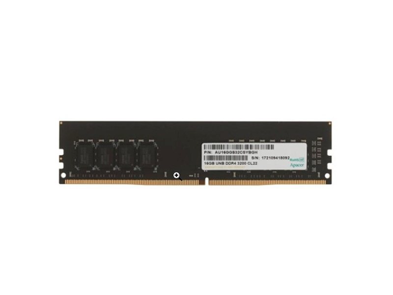 Модуль памяти Apacer EL.16G21.GSH 16GB DDR4 3200 DIMM Non-ECC, CL22, 1.35V, 1024x8, RTL