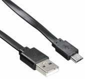 Кабель Buro BHP MICROUSB 1M FLAT USB (m)-micro USB (m) 1м черный плоский [BHP MICROUSB 1M FLAT]