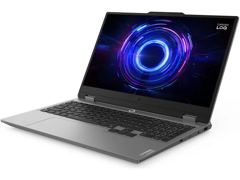 Ноутбук Lenovo LOQ 15IRX10 Core i7 14700HX 16Gb SSD512Gb NVIDIA GeForce RTX 5060 8Gb 15.6" IPS FHD (1920x1080) без ОС grey WiFi BT Cam (83JE00YLPS)