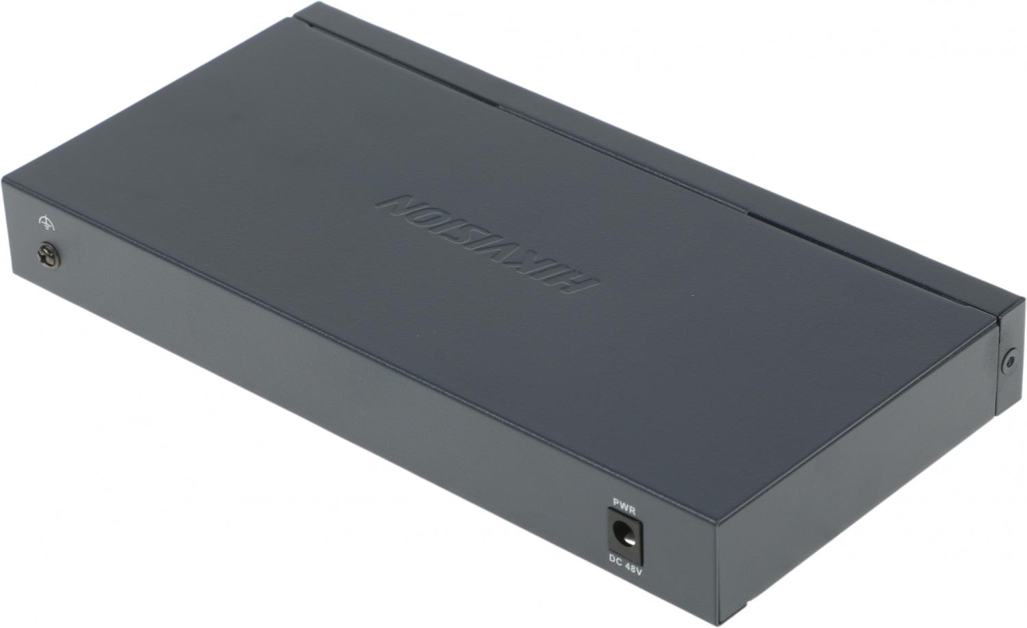 Коммутатор Hikvision DS-3E0510P-E/M(B) 9x1Гбит/с 1SFP 8PoE 58W неуправляемый