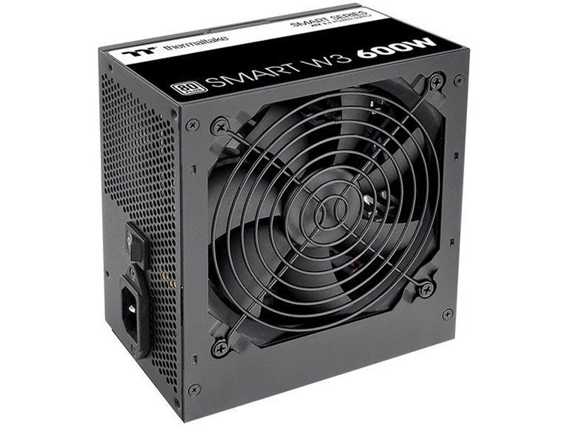 Блок питания Thermaltake ATX 600W Smart W3 Gen.5 80+ white (20+4pin) APFC 120mm fan 4xSATA RTL