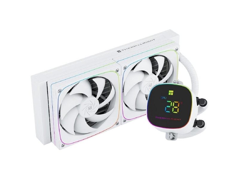 Thermalright Система водяного охлаждения Frozen Horizon 240 Digital Argb White / 2x120mm ARGB PWM Fans / TRFH240DAW