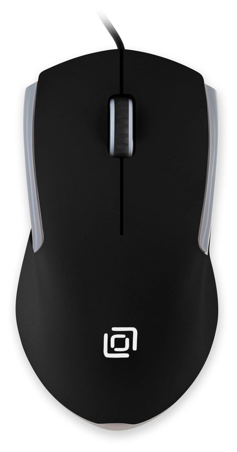 Мышь Оклик 245M черный оптическая 1000dpi USB 3but (471479)