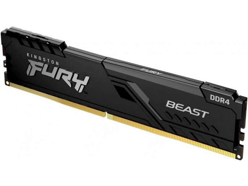 Память DDR4 8GB 3200MHz Kingston KF432C16BB/8 Fury Beast Black RTL Gaming PC4-25600 CL16 DIMM UDIMM 288-pin 1.35В single rank с радиатором Ret