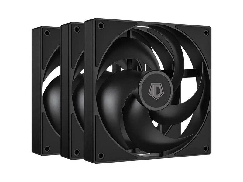 Вентилятор Fan ID-Cooling AS-120-K TRIO BLACK / PWM / Silent/ 3pack