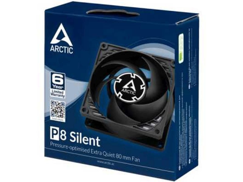 Case fan ARCTIC P8 Silent (Black/Black) - retail (ACFAN00152A)