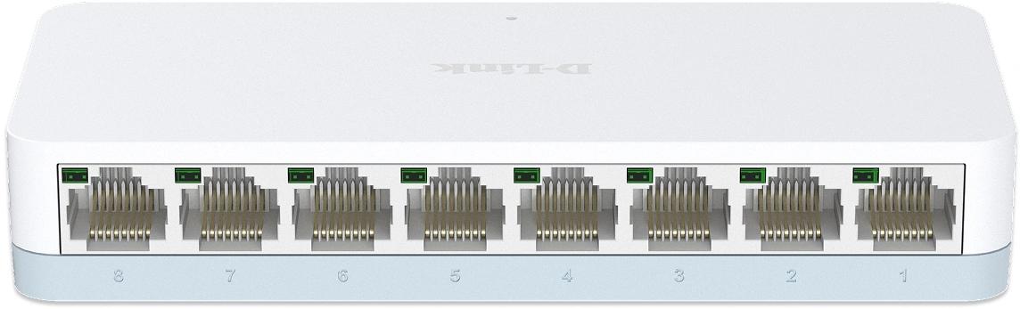 Коммутатор D-Link DES-1008C/C1A (L2) 8x100Мбит/с неуправляемый