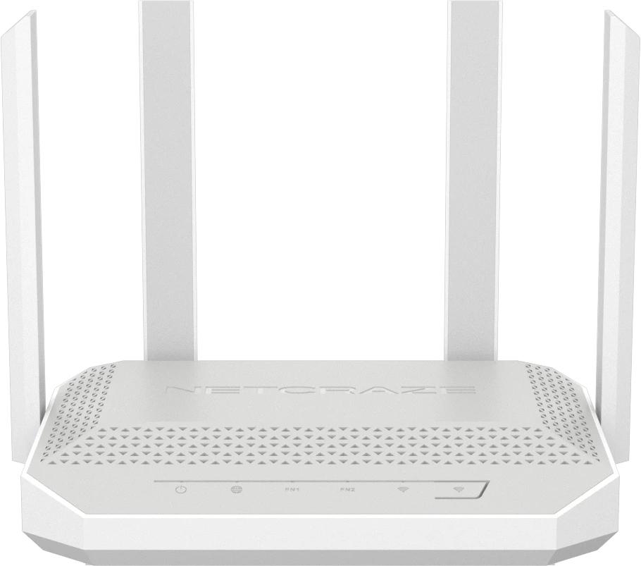 Роутер беспроводной Keenetic Netcraze Giga (NC-1012) AX3000 10/100/1000BASE-TX/SFP/4g ready белый