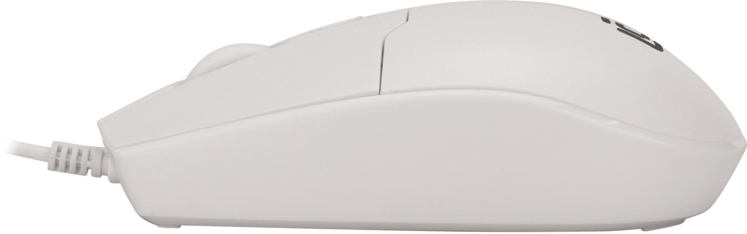 Мышь Оклик 147M белый оптическая 2000dpi USB 4but (1868746)