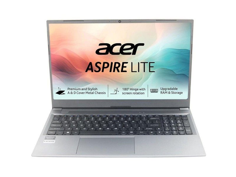 Ноутбук Acer Aspire Lite 15 AL15-41P-R0JJ AMD Ryzen 3 5400U/8Gb (1*8 D4)/SSD256Gb/UMA/15.6"/IPS/FHD/1920x1080/60Hz/Win11/Silver/1.7kg