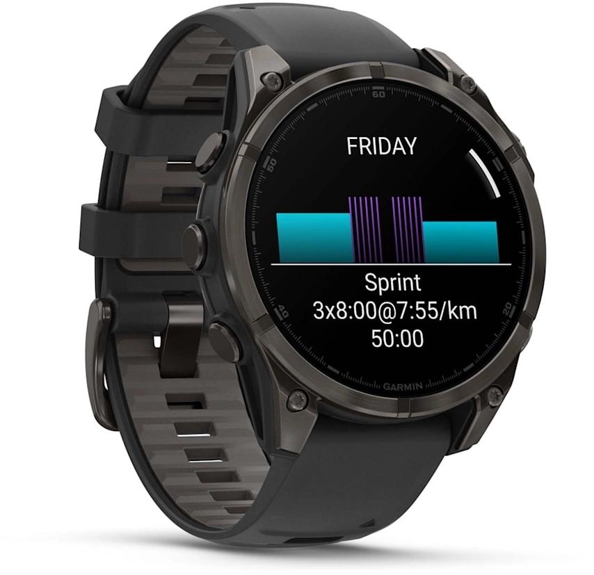 Смарт-часы Garmin Fenix 8 47мм 1.4" AMOLED корп.черный рем.черный разм.брасл.:125-208мм (010-02904-21)
