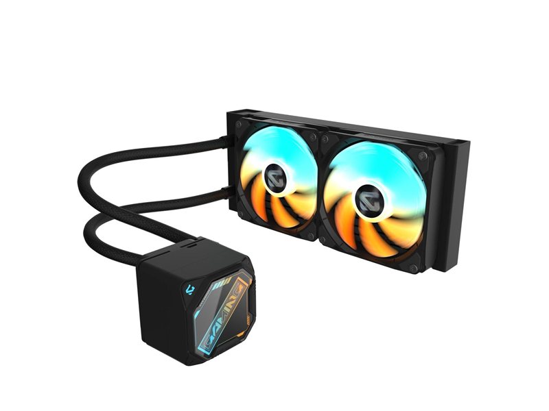 Жидкостная система охлаждения GIGABYTE Gaming GME 240 2 x 120mm ARGB Fan, LGA 1200, LGA 1700, LGA 1851, AM5, AM4